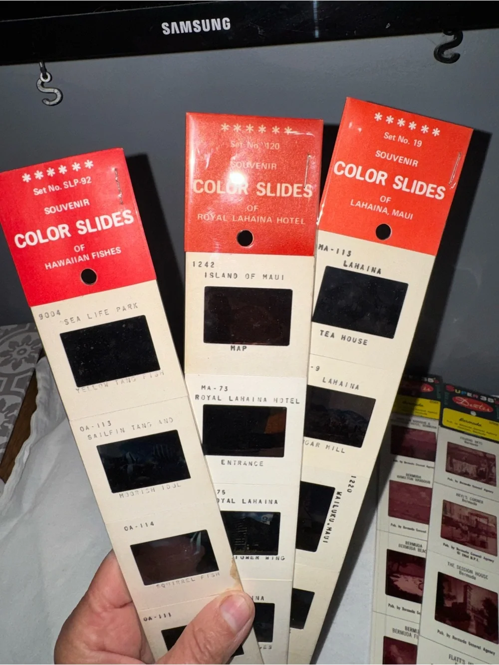 Vintage 35mm Color Slides Lot NOS Bermuda Hawaii set of 7 souvenir Dexter